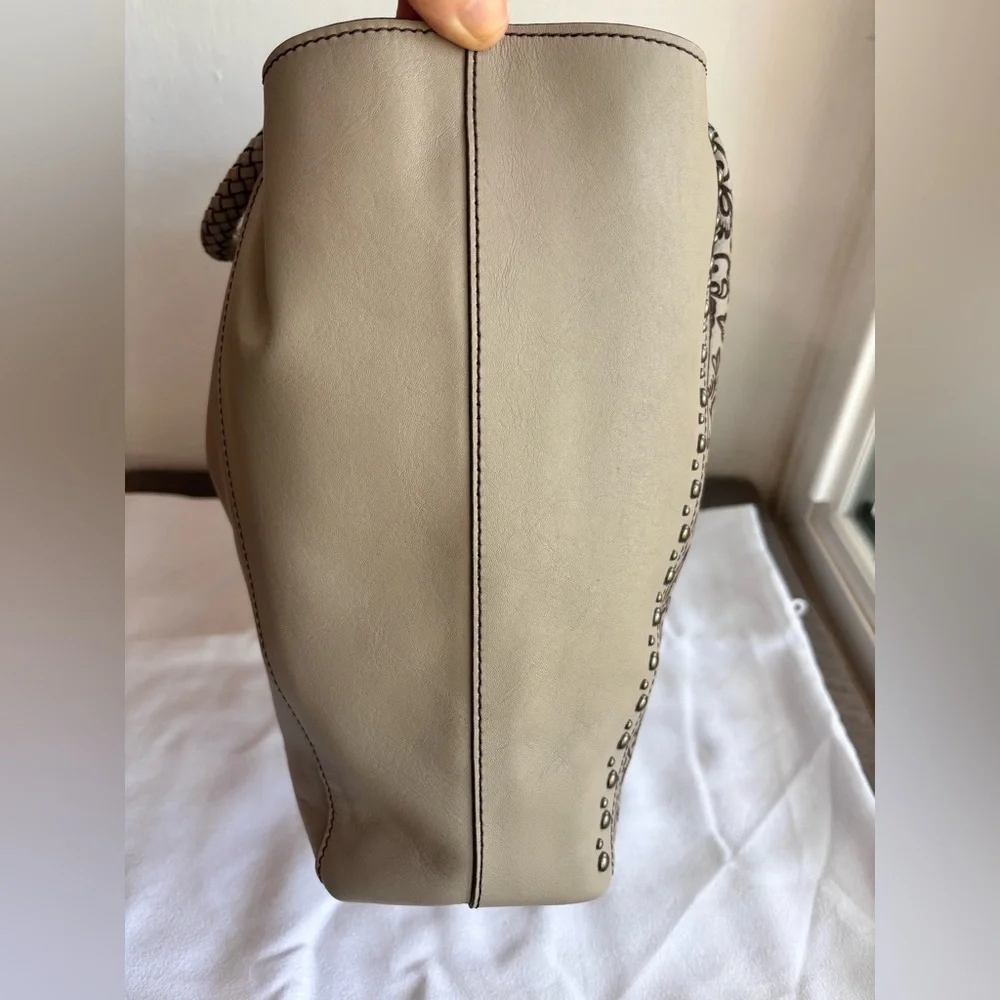 Brighton NWT Ferrara Nova Rafaela Beachwood Soft Leather Tote Boho Chic - Picture 4 of 16